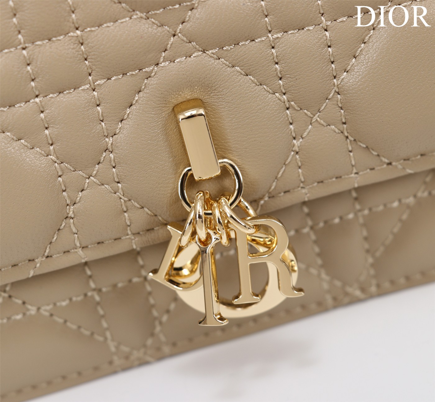 My Dior Mini Bag Powder Beige Cannage Lambskin